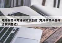 電子商務網(wǎng)站建設實訓總結（電子商務平臺綜合實訓總結）