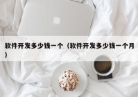 軟件開發(fā)多少錢一個（軟件開發(fā)多少錢一個月）